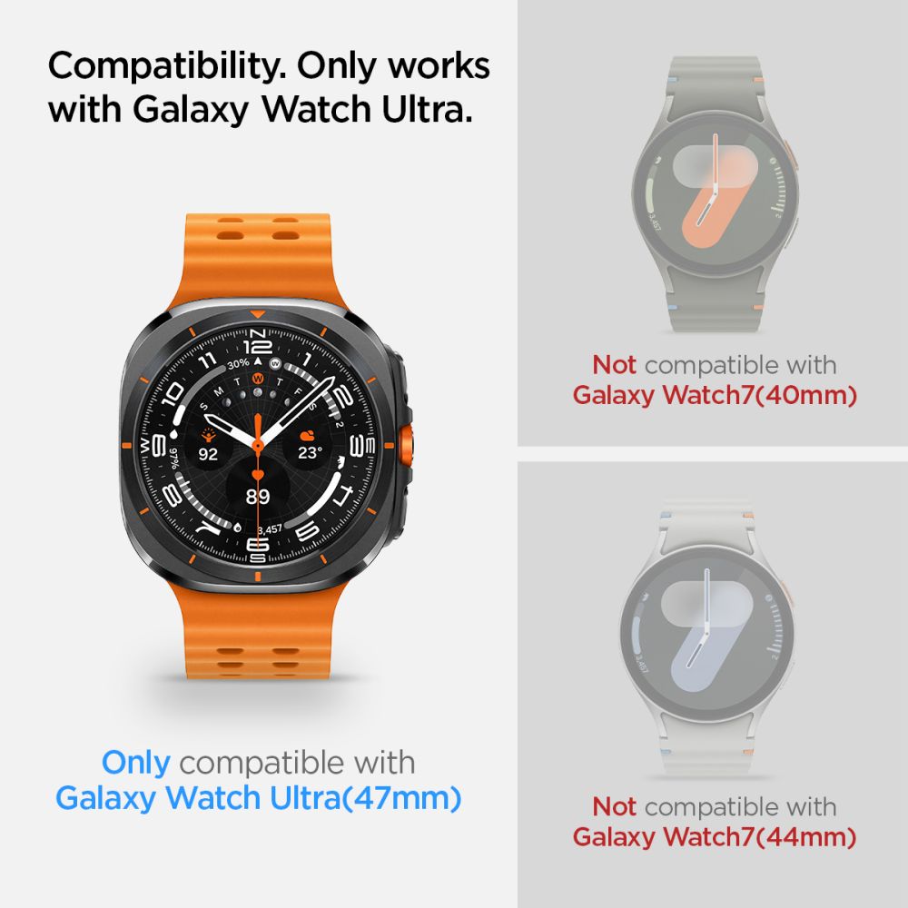 Tempered glass with mounting frame for Samsung Galaxy Watch Ultra 47 mm - 2 pcs. - Carlat