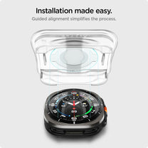 Tempered glass with mounting frame for Samsung Galaxy Watch Ultra 47 mm - 2 pcs. - Carlat