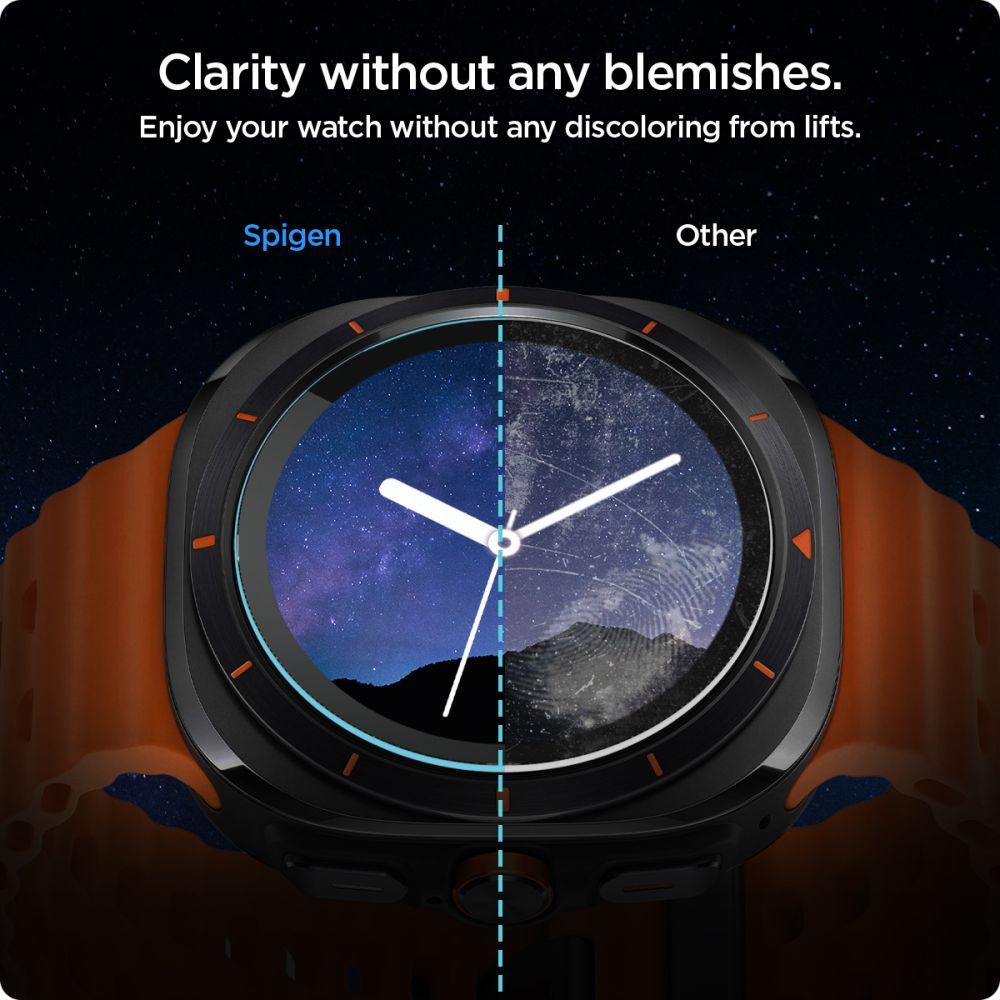 Tempered glass with mounting frame for Samsung Galaxy Watch Ultra 47 mm - 2 pcs. - Carlat
