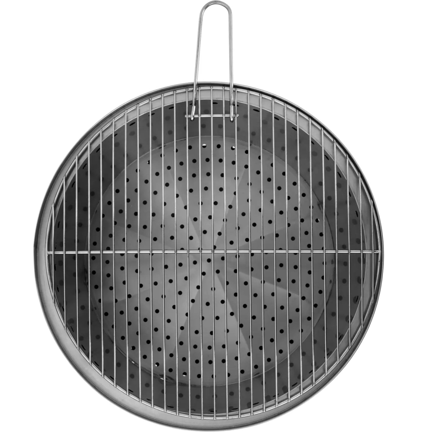 Terrace heating lighting – Garden fireplace with steel grill grate - Carlat
