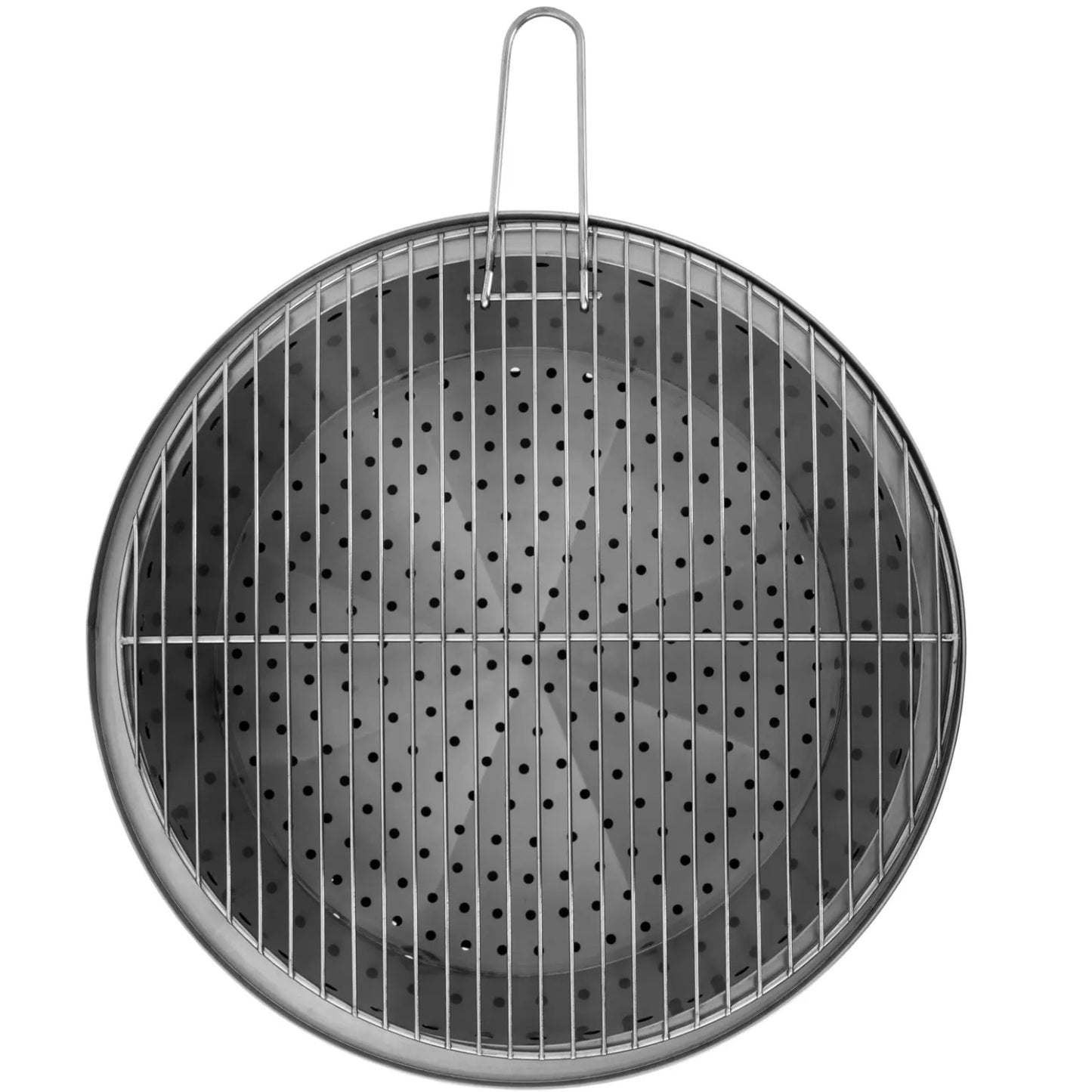 Terrace heating lighting – Garden fireplace with steel grill grate - Carlat