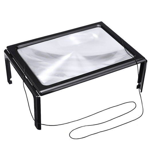 The – A4 LED-Backlit Reading Magnifier with 3x Magnification for Reading - Carlat
