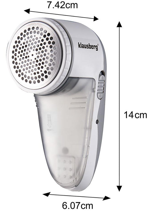 The – Clothing shaver, rechargeable battery-powered, white and gray, Klausberg, KB-7804 - Carlat