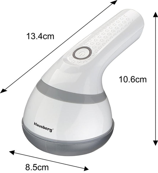 The – Clothing shaver, rechargeable battery-powered, white and gray, Klausberg, KB-7805 - Carlat