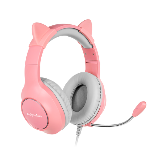 The – Kruger&Matz Gamer Kids Over-Ear Gaming Headphones for Kids, Pink - Carlat