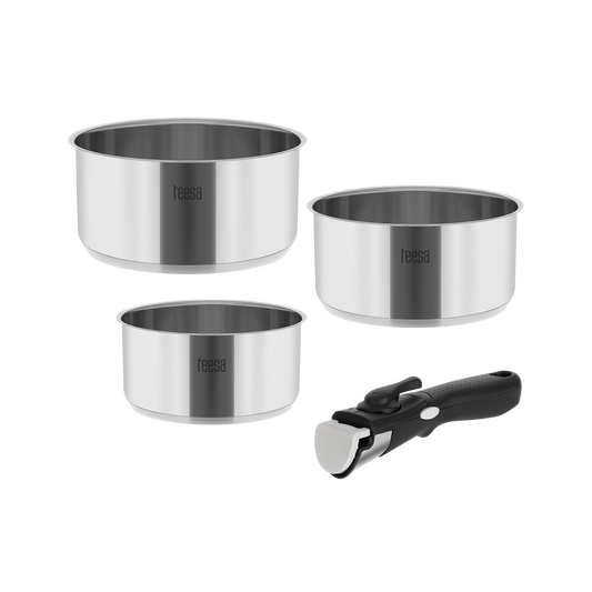 The – TEESA COOK EXPERT SINGLE HAND Detachable Handle Cookware Set - Carlat