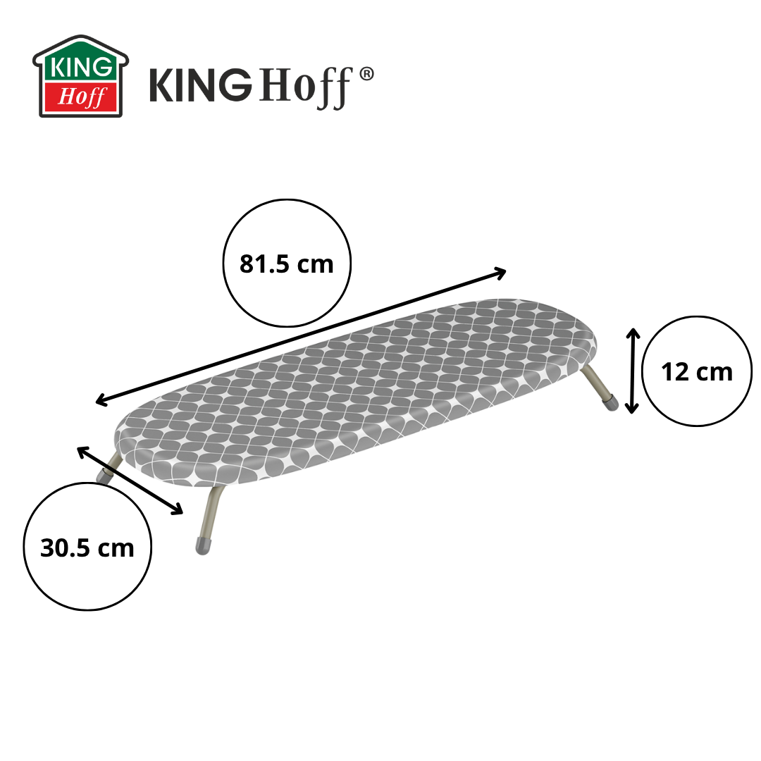 The – Table-top folding ironing board, 5 mm felt, Kinghoff, KH-1937 - Carlat
