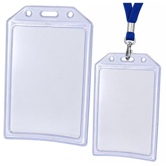 The – Transparent Vertical ID Card Holder, 10.5 x 6 cm - Carlat