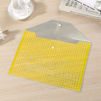 The – Transparent Yellow A4 Envelope Folder with Closure, 20 Pieces - Carlat