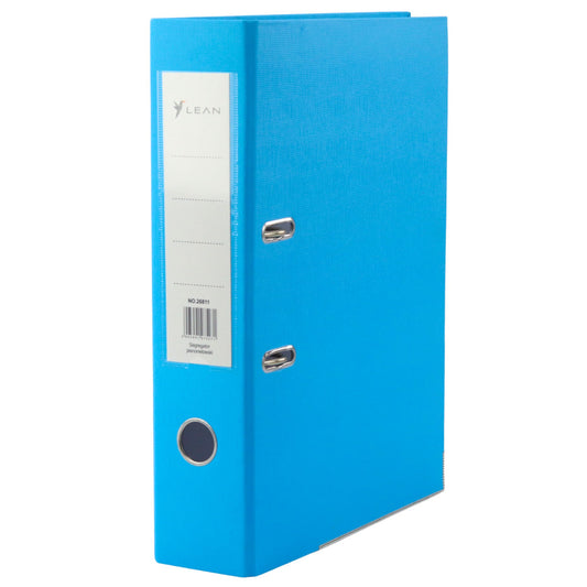 The remaining – A4/80mm Document Binder with Lever-Action Mechanism, Blue - Carlat