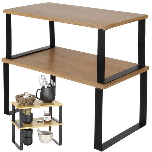 The remaining – Bamboo Kitchen Shelf - 2-Pack Ruhhy 25661 - Carlat