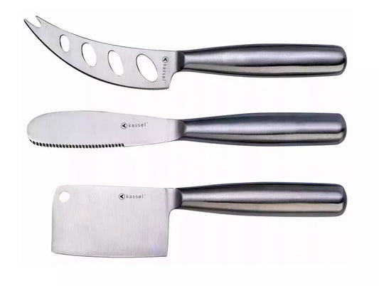 The remaining – Cheese Knives, 3-Piece Set, Kassel Steel - Carlat