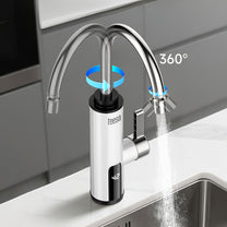 The remaining – Instant-heating water heater - white kitchen faucet - Carlat