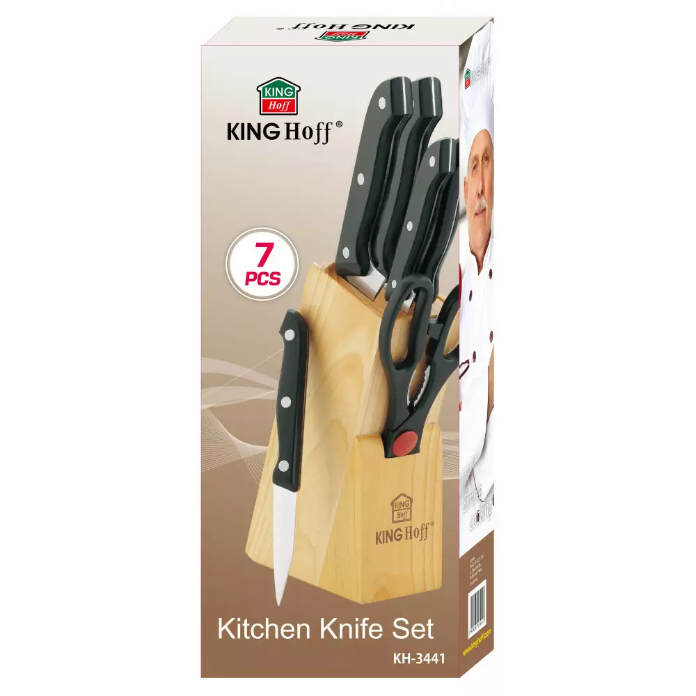 The remaining – Kinghoff 7-Piece Knife Set in a Block - Carlat