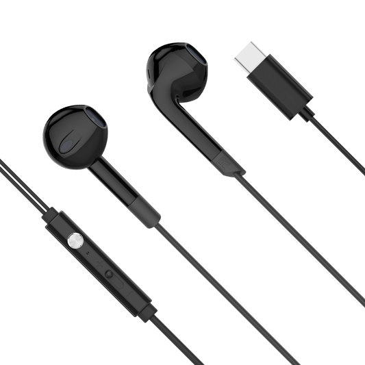 The remaining – Kruger&Matz C2 Black USB-C In-Ear Headphones with Microphone - Carlat