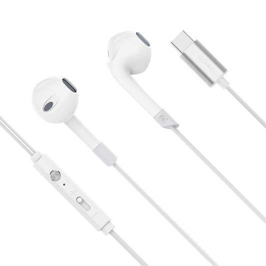 The remaining – Kruger&amp;Matz C2 White USB-C In-Ear Headphones with Microphone - Carlat