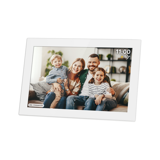 The remaining – Kruger&amp;Matz FRAMEO Wi-Fi 10.1" Digital Photo Frame, White - Carlat