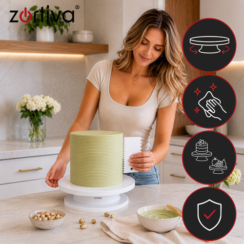 The remaining – Rotating cake stand + 3 cake decorating spatulas - Carlat