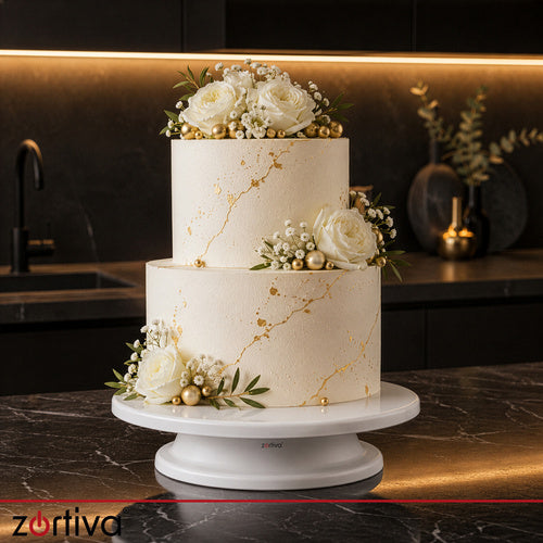 The remaining – Rotating cake stand + 3 cake decorating spatulas - Carlat