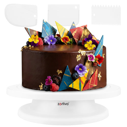 The remaining – Rotating cake stand + 3 cake decorating spatulas - Carlat