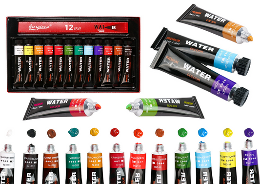 The remaining – Set of Acrylic Paints in Tubes, 12 Colors - Carlat