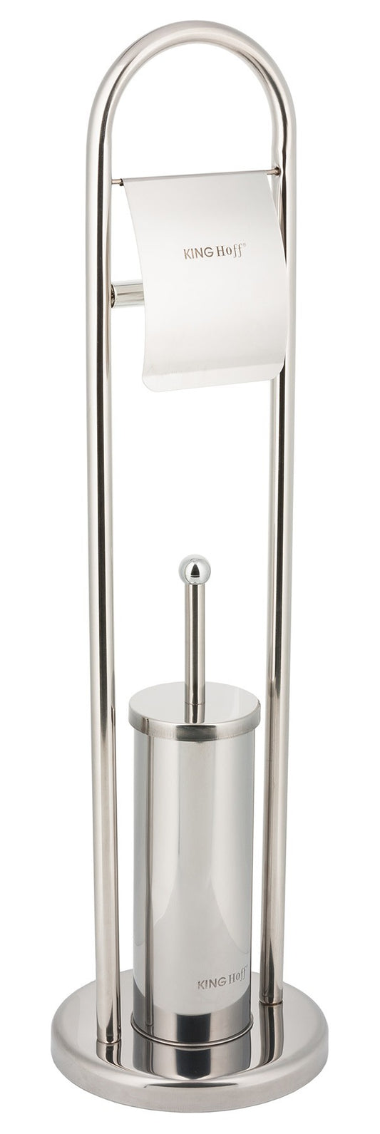 The remaining – Toilet brush with toilet paper holder, Kinghoff steel - Carlat