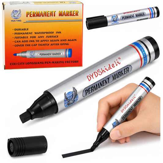 The remaining – Waterproof Permanent Marker, Round Tip, Black - Carlat