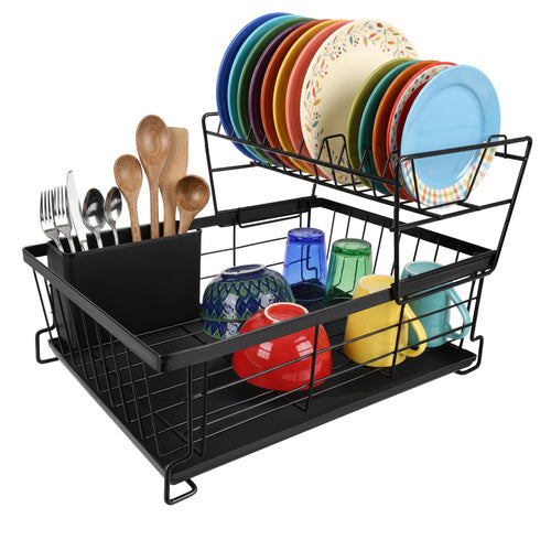 The remaining – Zortiva Two-Tier Dish Rack - Carlat