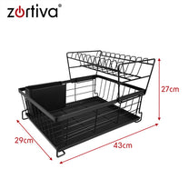 The remaining – Zortiva Two-Tier Dish Rack - Carlat