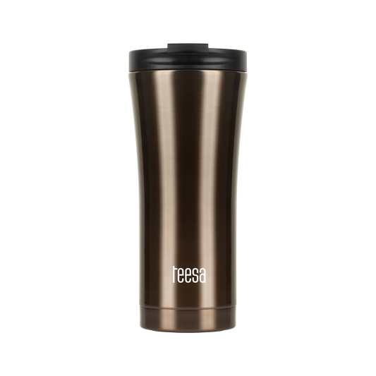 Thermal mugs, thermoses and – TEESA thermal mug 500ml dark brown - Carlat