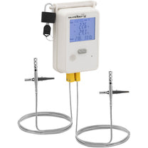 Thermohygrometer temperature and humidity recorder LCD USB Wi-Fi range 0-100% -50-350C - Carlat