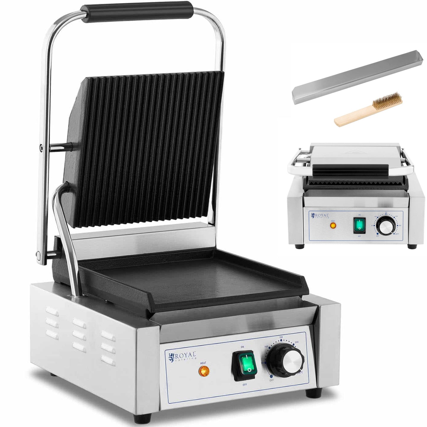 Toasters & Grills – Electric contact grill, smooth and grooved - Carlat