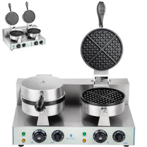 Toasters & Grills – Gofrownica okrągła podwójna TEFLON gofry o - Carlat