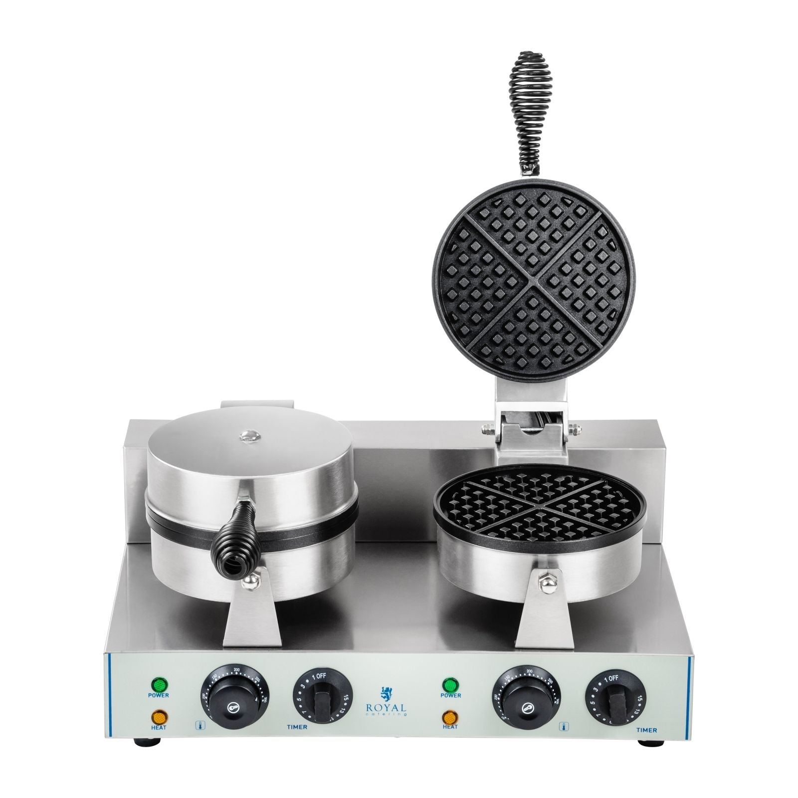 Toasters & Grills – Gofrownica okrągła podwójna TEFLON gofry o - Carlat