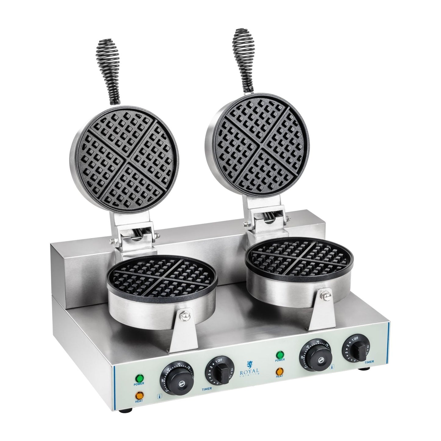 Toasters & Grills – Gofrownica okrągła podwójna TEFLON gofry o - Carlat