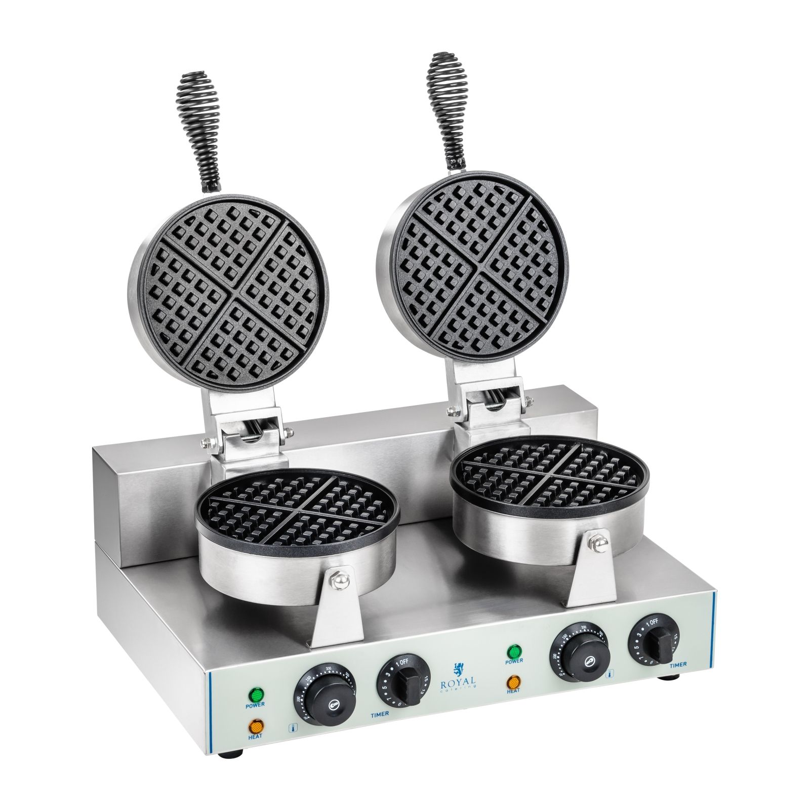 Toasters & Grills – Gofrownica okrągła podwójna TEFLON gofry o - Carlat