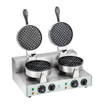Toasters & Grills – Gofrownica okrągła podwójna TEFLON gofry o - Carlat
