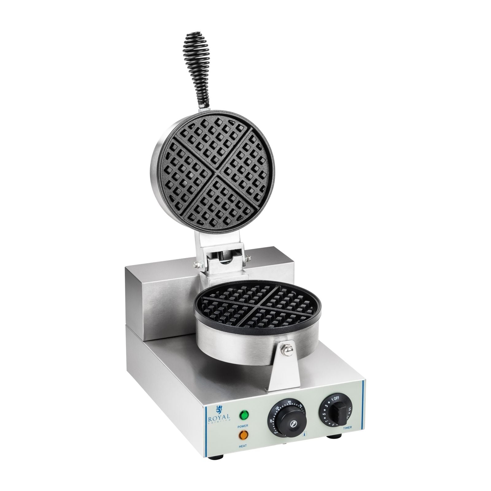 Toasters & Grills – Gofrownica okrągła pojedyncza TEFLON gofr o - Carlat