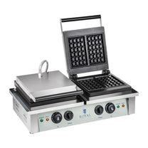 Toasters & Grills – Gofrownica prostokątna podwójna na 4 gofry - Carlat