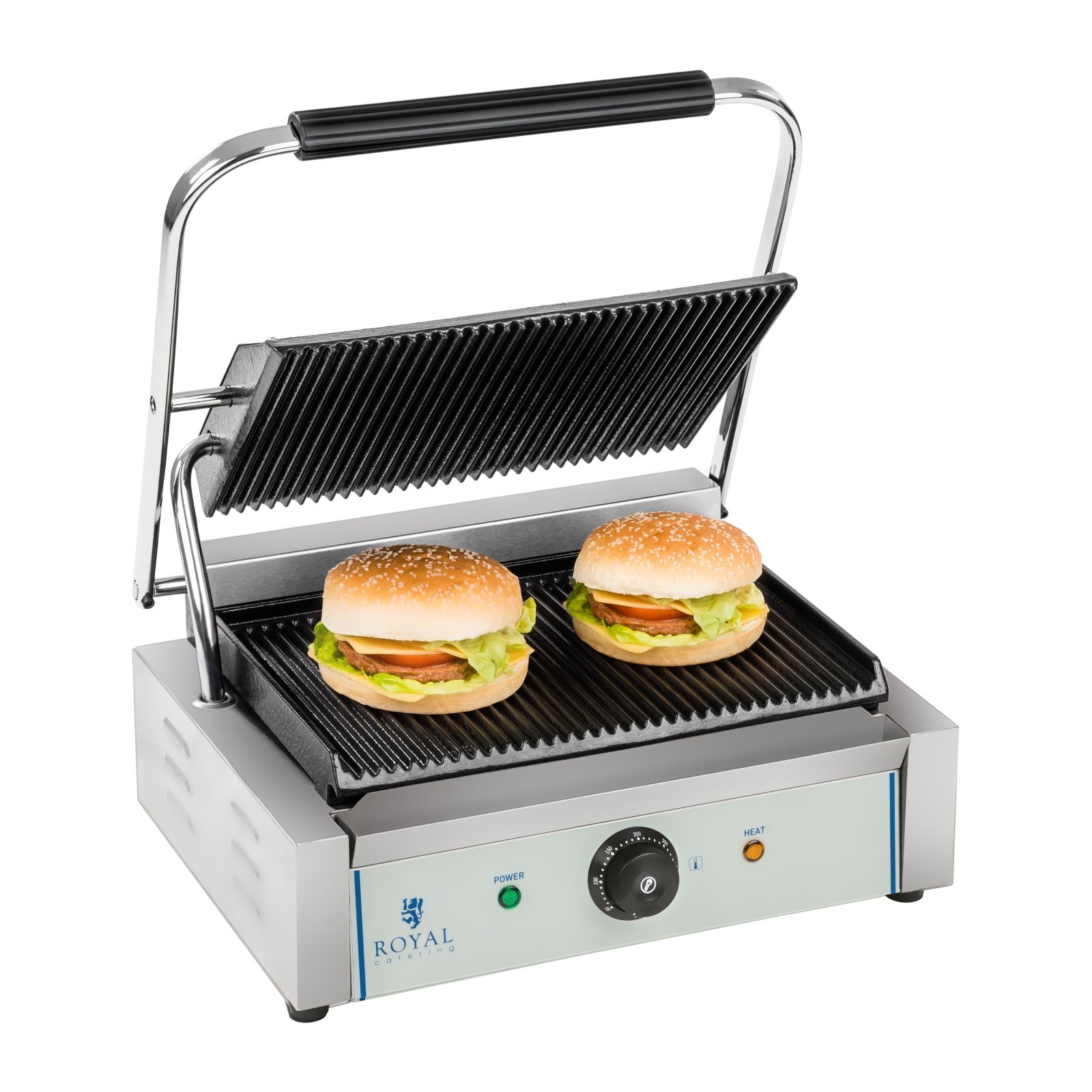 Toasters & Grills – Grill kontaktowy dwustronny ryflowany PANINI - Carlat