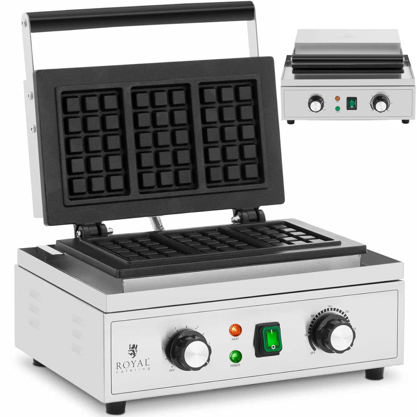 Toasters & Grills – Rectangular waffle maker for 3 Belgian - Carlat