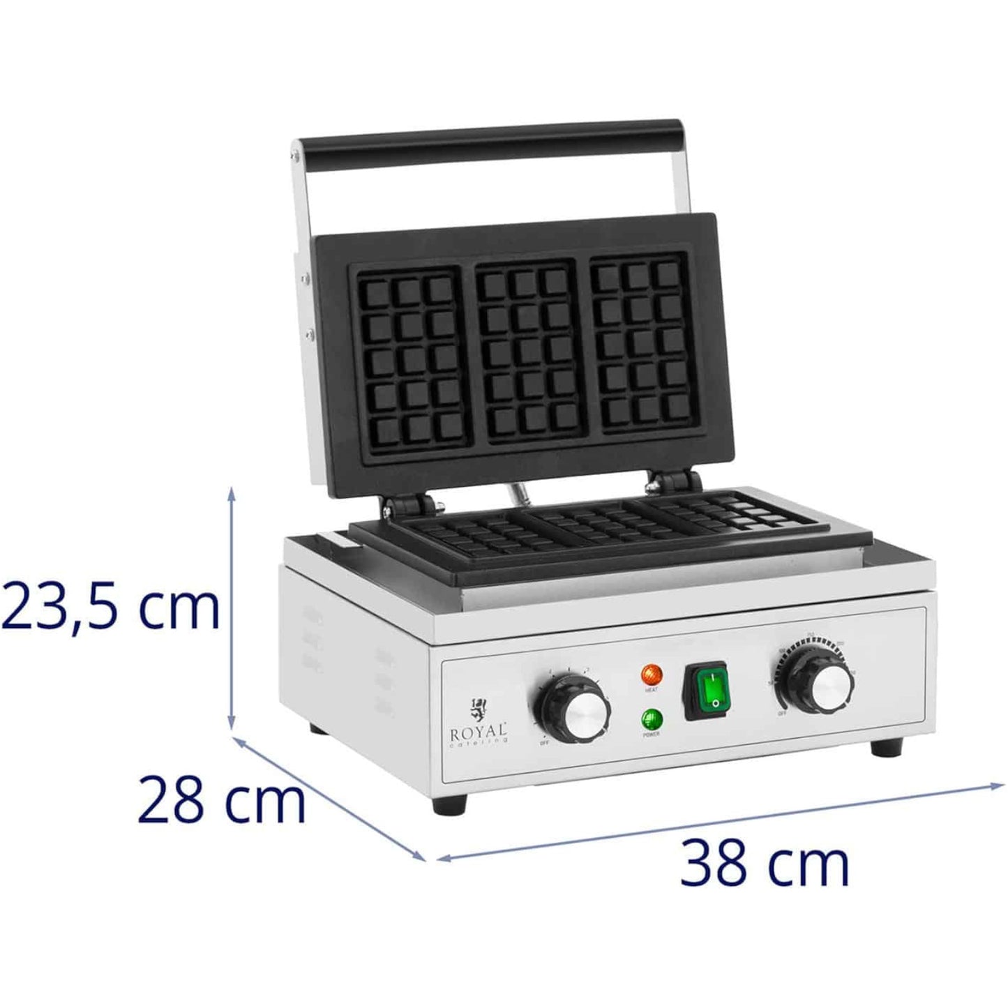 Toasters & Grills – Rectangular waffle maker for 3 Belgian - Carlat