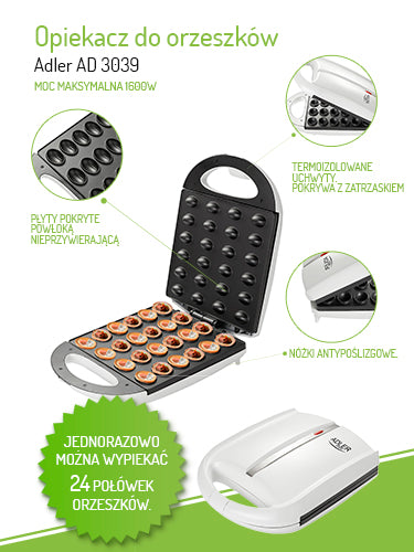 ADLER Toasters and Toast – AD 3039 Nut Roaster (24 pieces) XL – image 14