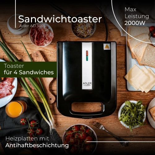 ADLER Toasters and Toast Makers – AD 3055 Sandwich Toaster – image 16