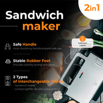 ADLER Toasters and Toast Makers – AD 3073 2-in-1 Sandwich Toaster – image 20