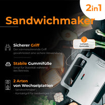 ADLER Toasters and Toast Makers – AD 3073 2-in-1 Sandwich Toaster – image 22