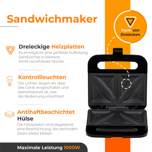 ADLER Toasters and Toast Makers – AD 3076 Sandwich Toaster – image 10