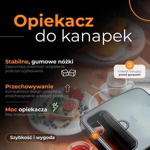 ADLER Toasters and Toast Makers – AD 3079 Sandwich Toaster – image 12
