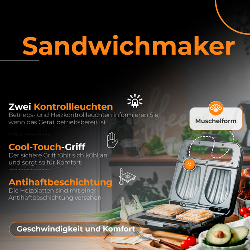 ADLER Toasters and Toast Makers – AD 3079 Sandwich Toaster – image 13