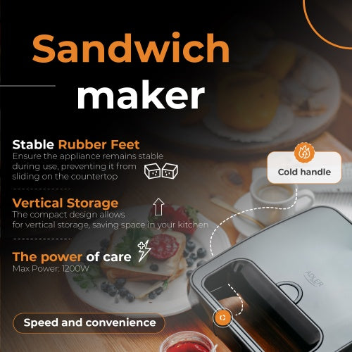 ADLER Toasters and Toast Makers – AD 3079 Sandwich Toaster – image 24